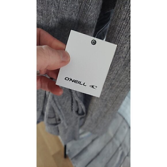 O'Neill Surplice Wrap Style Sweater Dress Gray/NWT, Size L - Picture 3 of 7